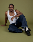 TRY-A-STYLE - Denim Drop Pocket Pants - Dark Wash *FINAL SALE*
