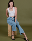 TRY-A-STYLE - Denim Drop Pocket Pants - Light Wash *FINAL SALE*