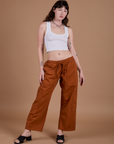 Drop Pocket Cargo Pants - Burnt Terracotta