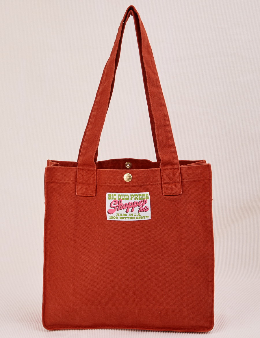 Shopper Tote Bag in Paprika