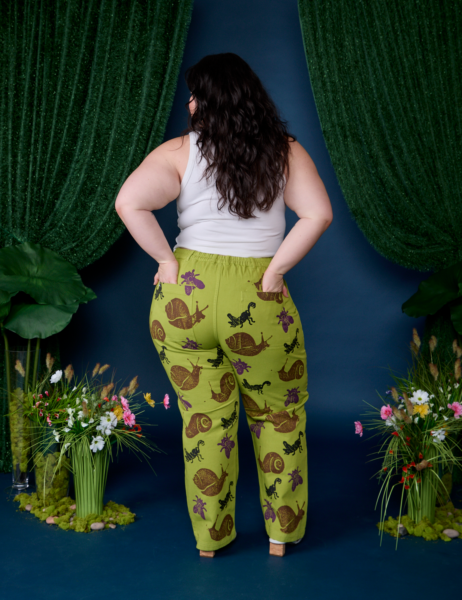 Paintstamped Work Pants - Big Bug