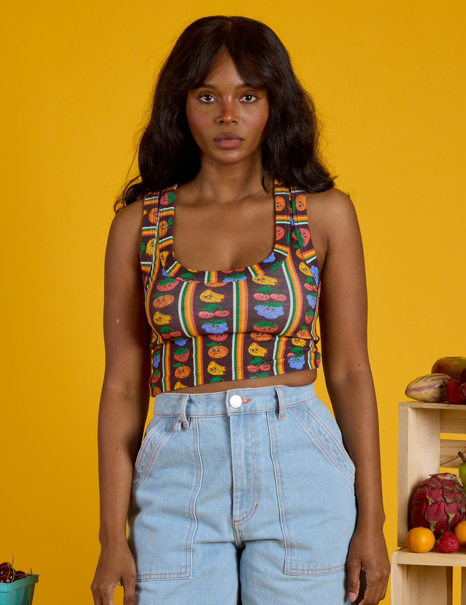 Cropped Tank - Fruit Fantasy
