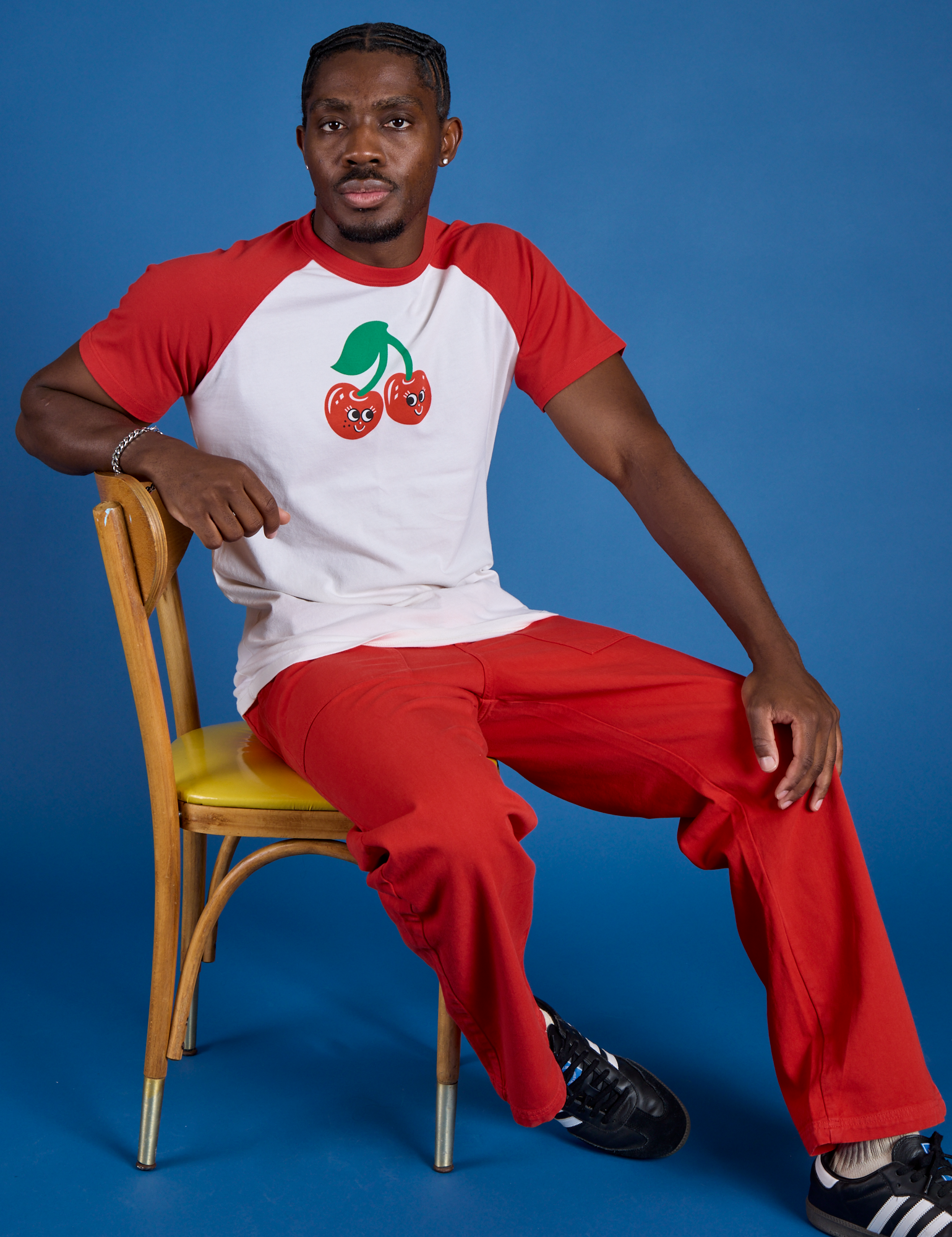 Produce Raglan Tee - Cherry