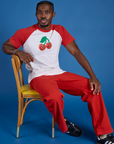 Produce Raglan Tee - Cherry