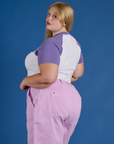 Produce Raglan Tee in Grape side view on Juliet