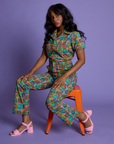 *PRE-ORDER* - Short Sleeve Jumpsuit - Halloween Icons