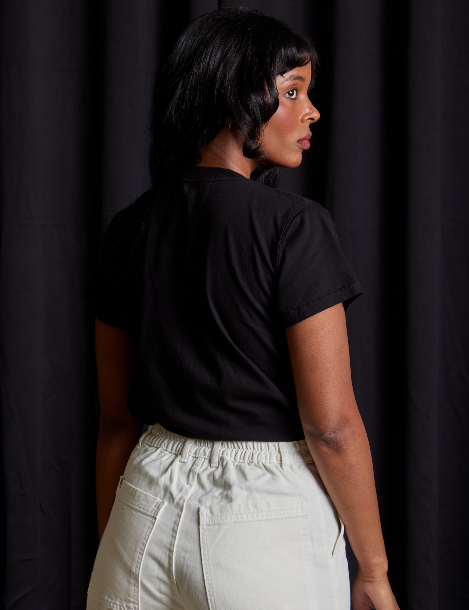 Vintage Tee in Moon &amp; Witch back view on Kandia