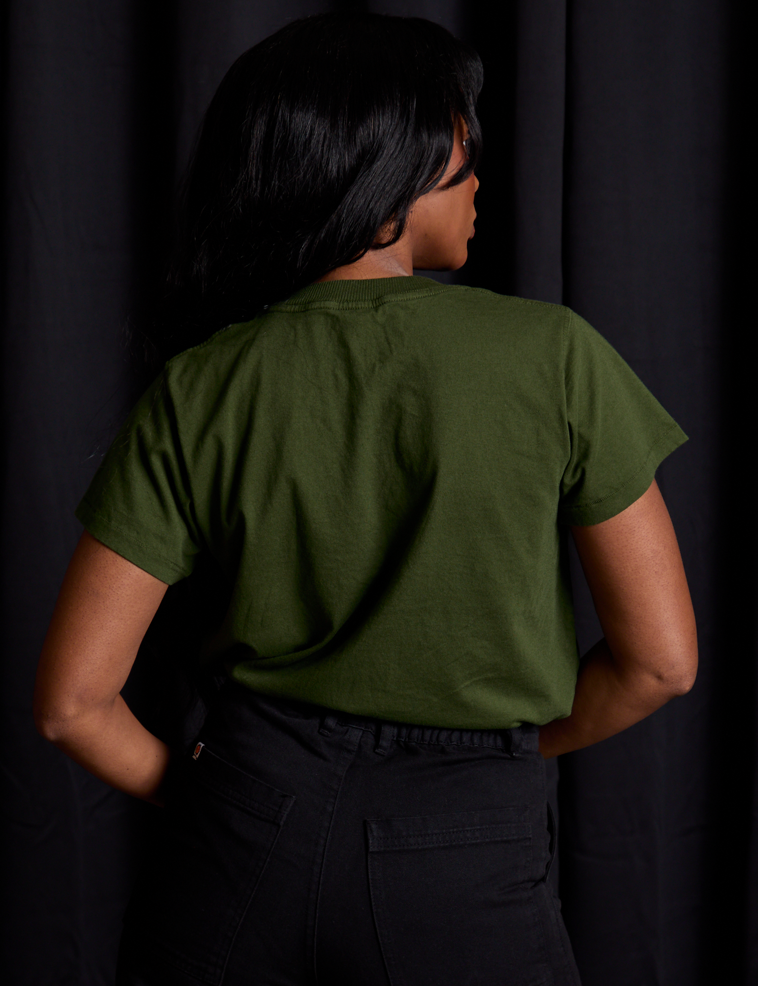 Vintage Tee in Papercut back view on Kandia
