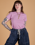 The Organic Vintage Tee - Lilac Purple