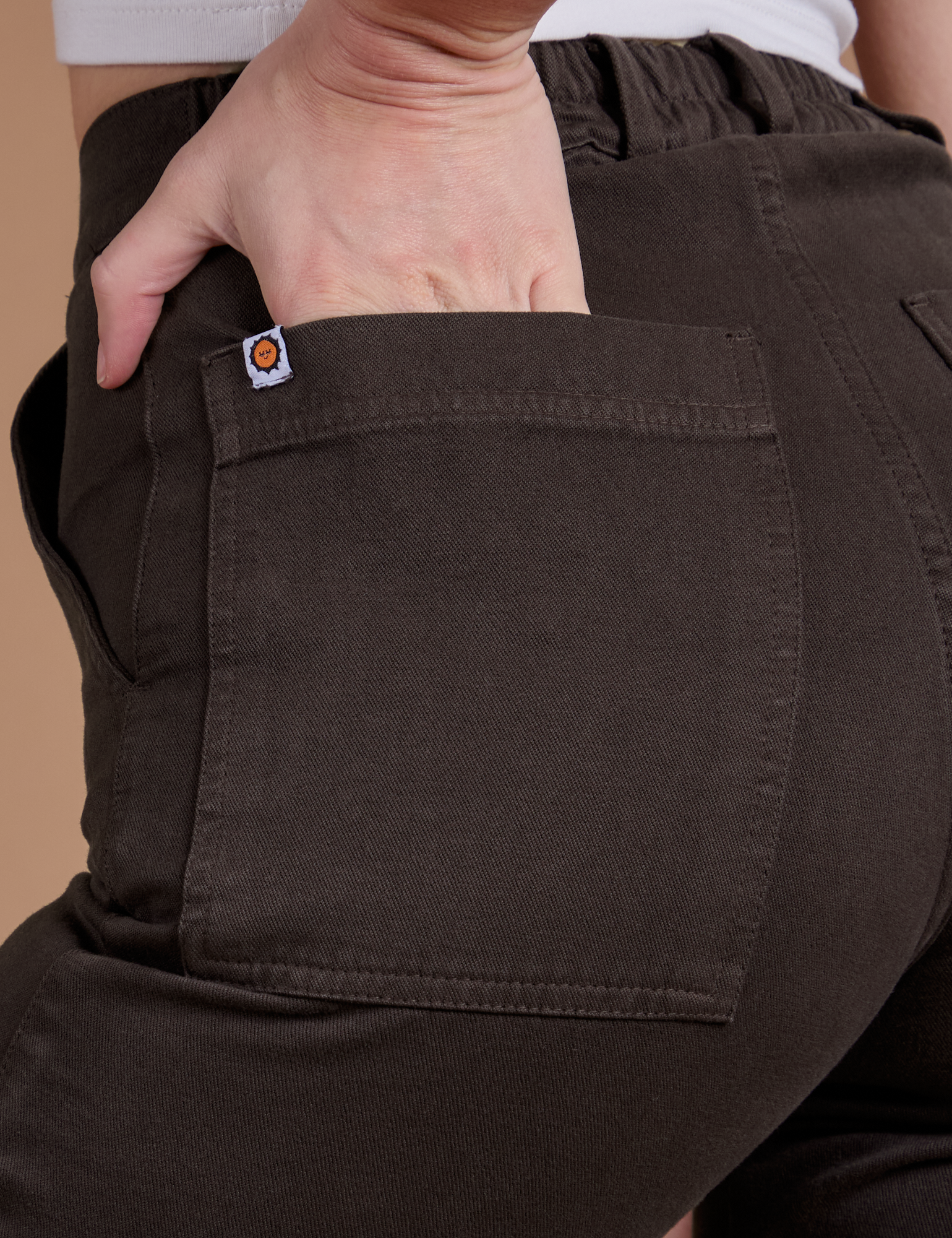 Organic Work Pants - Espresso Brown