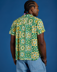 Spring Quilt Print Pantry Button-Up
