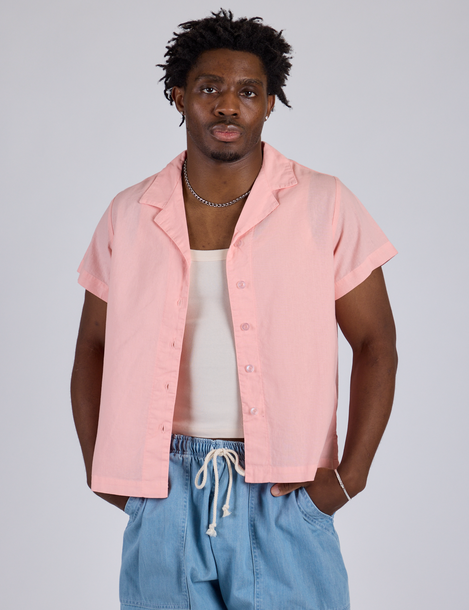 Pantry Button-Up - Baby Pink