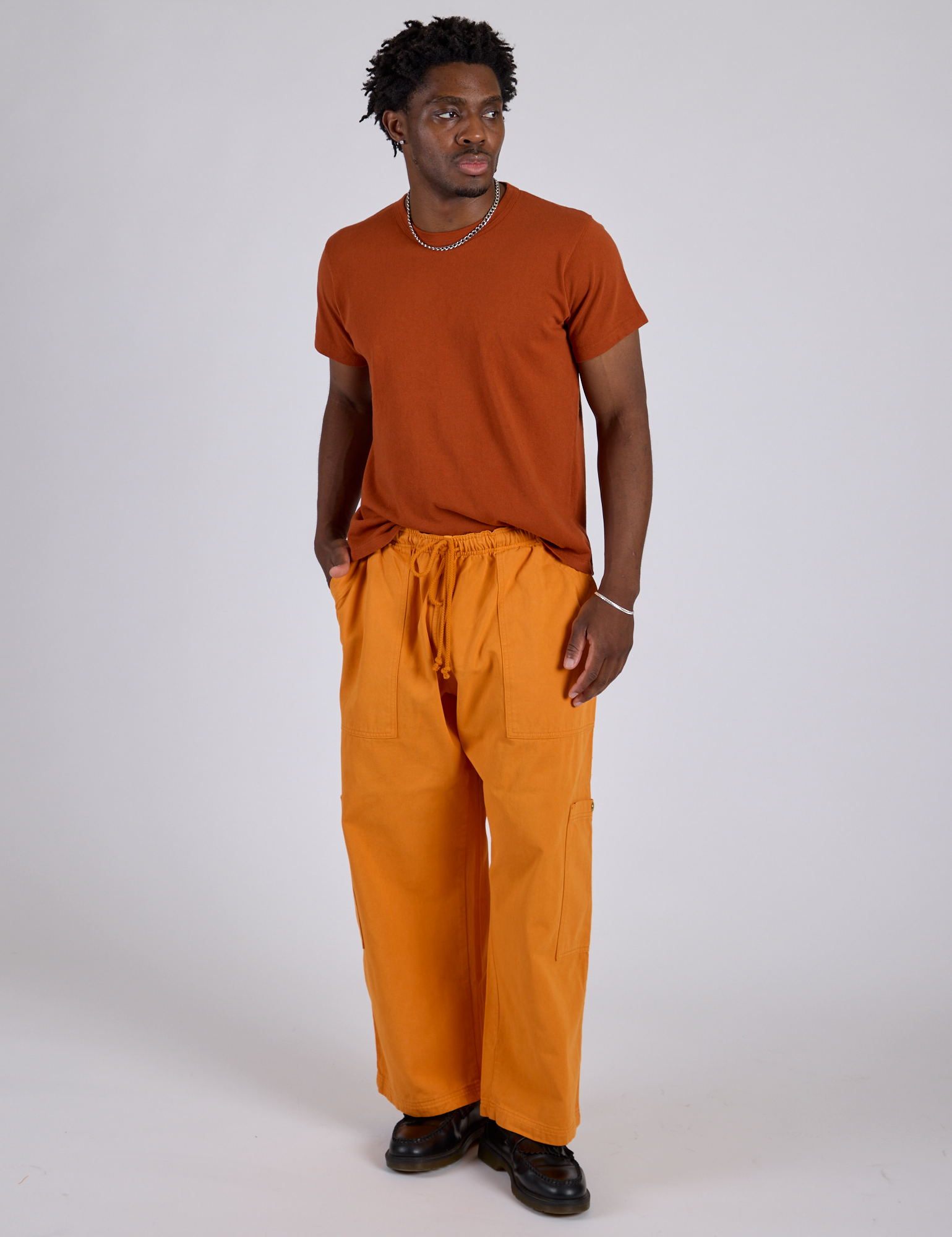 パンツ tightbooth 21ss baggy slacks orange Drop Pocket Cargo Pants - Creamsicle Orange – BIG BUD PRESS