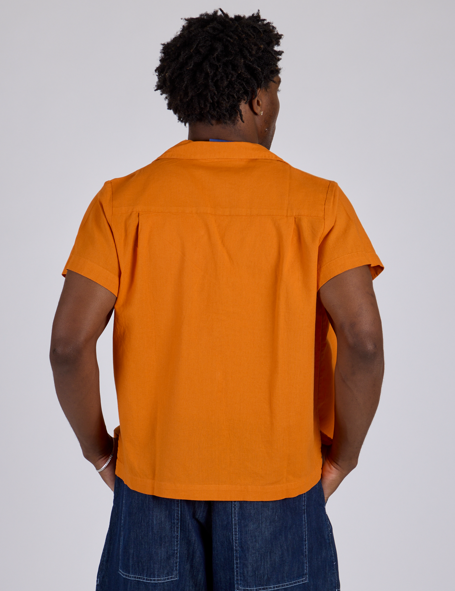 Pantry Button-Up - Creamsicle Orange