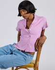 Pantry Button-Up - Lilac Purple