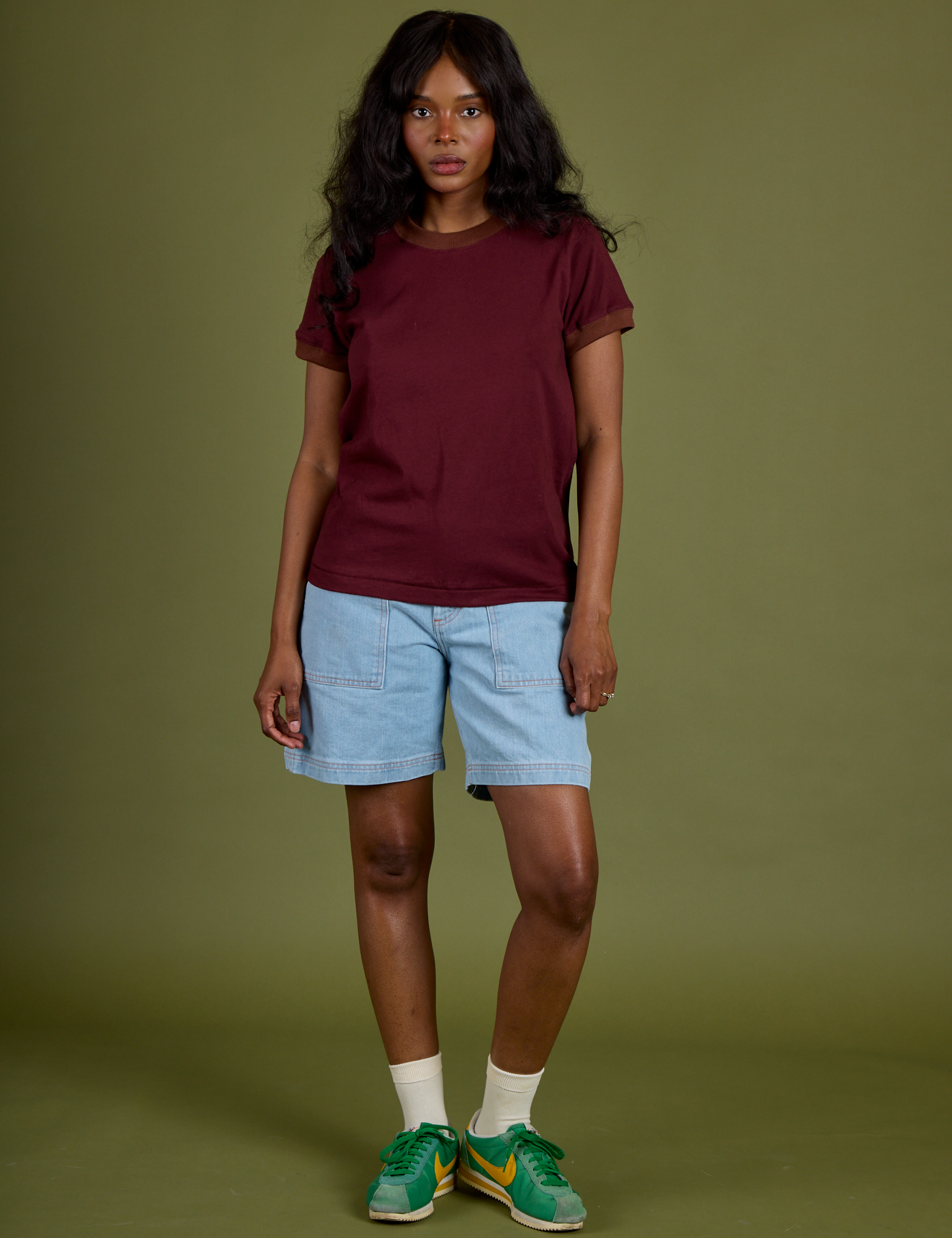 Vintage Ringer Tee - Red Wine