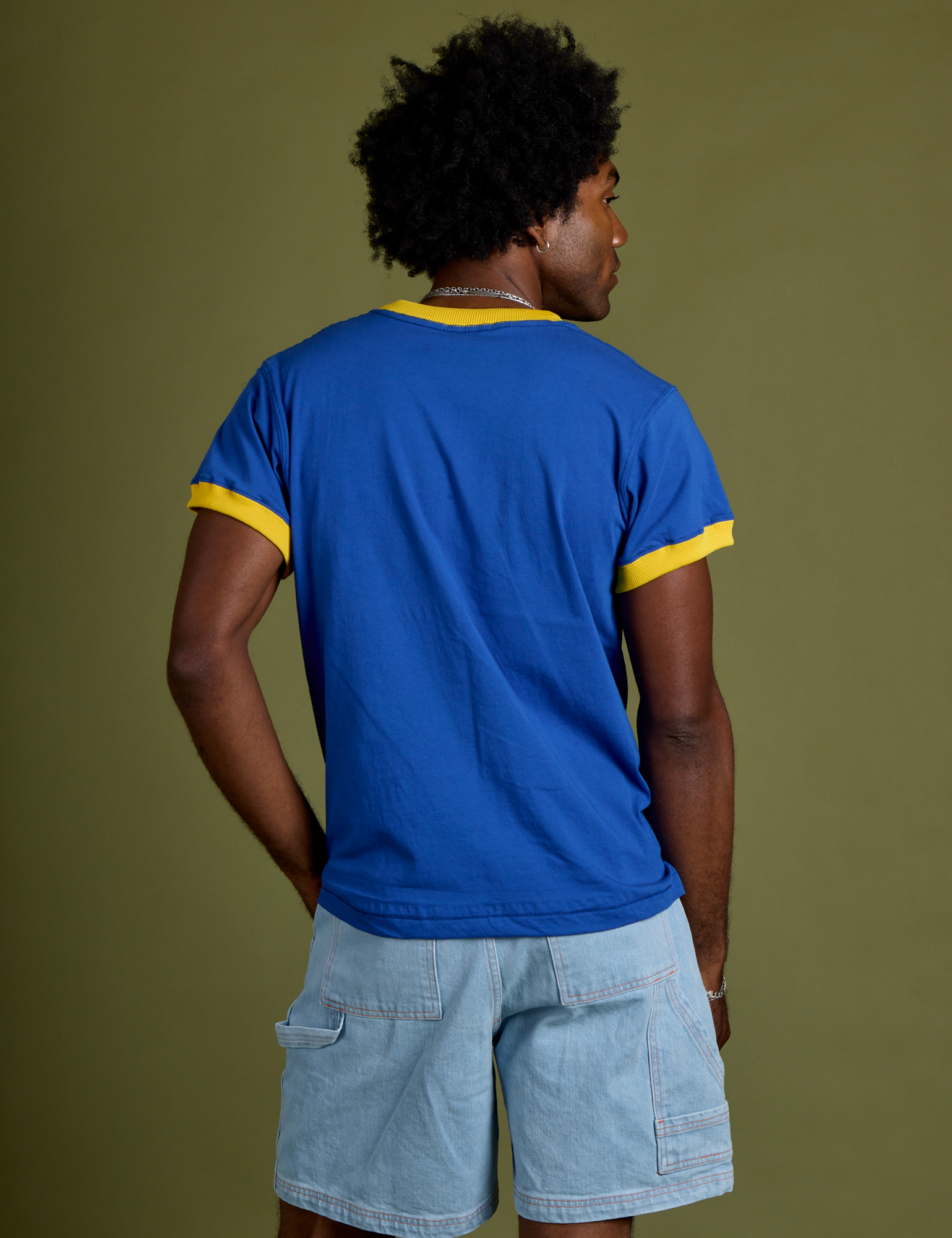 Vintage Ringer Tee - Royal Blue