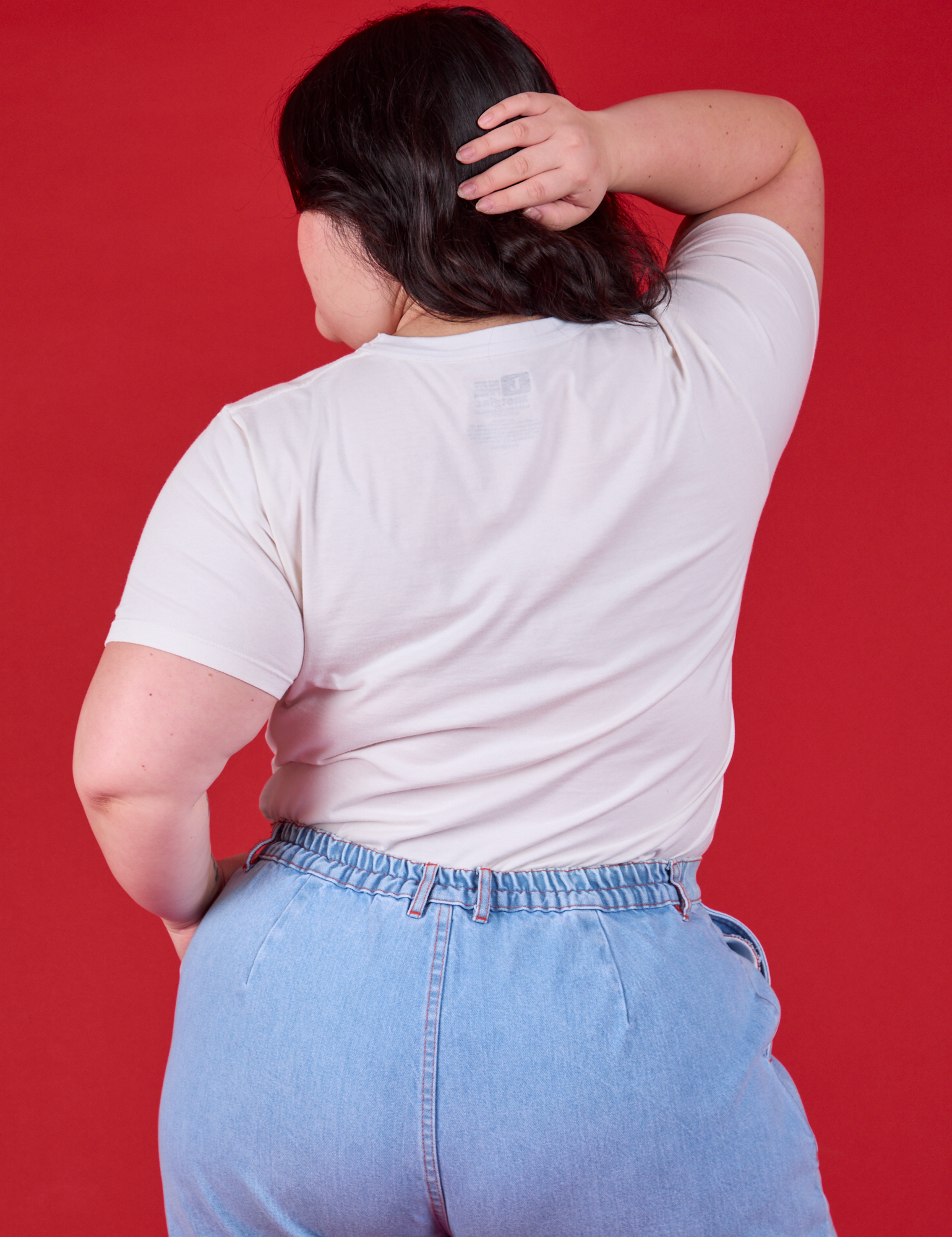 Snotgirl Comic Tee back view on Ashley