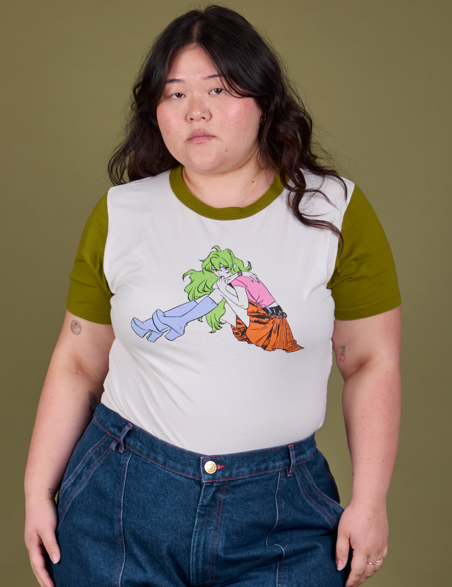 Olive Lottie Tee on Ashley