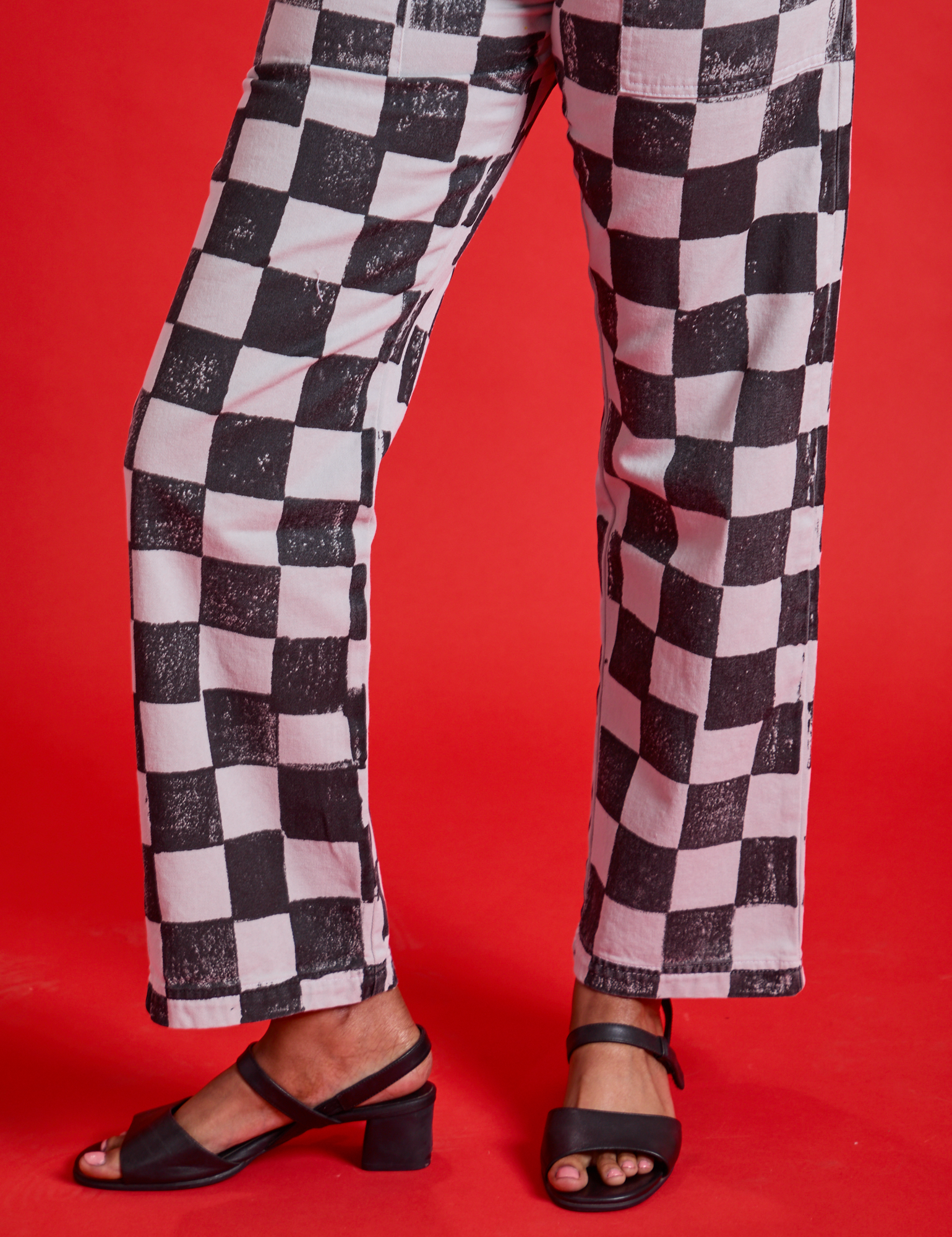 Checkerboard Work Pants - Black/White – BIG BUD PRESS
