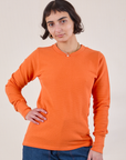 Honeycomb Thermal in Construction Orange worn by Soraya