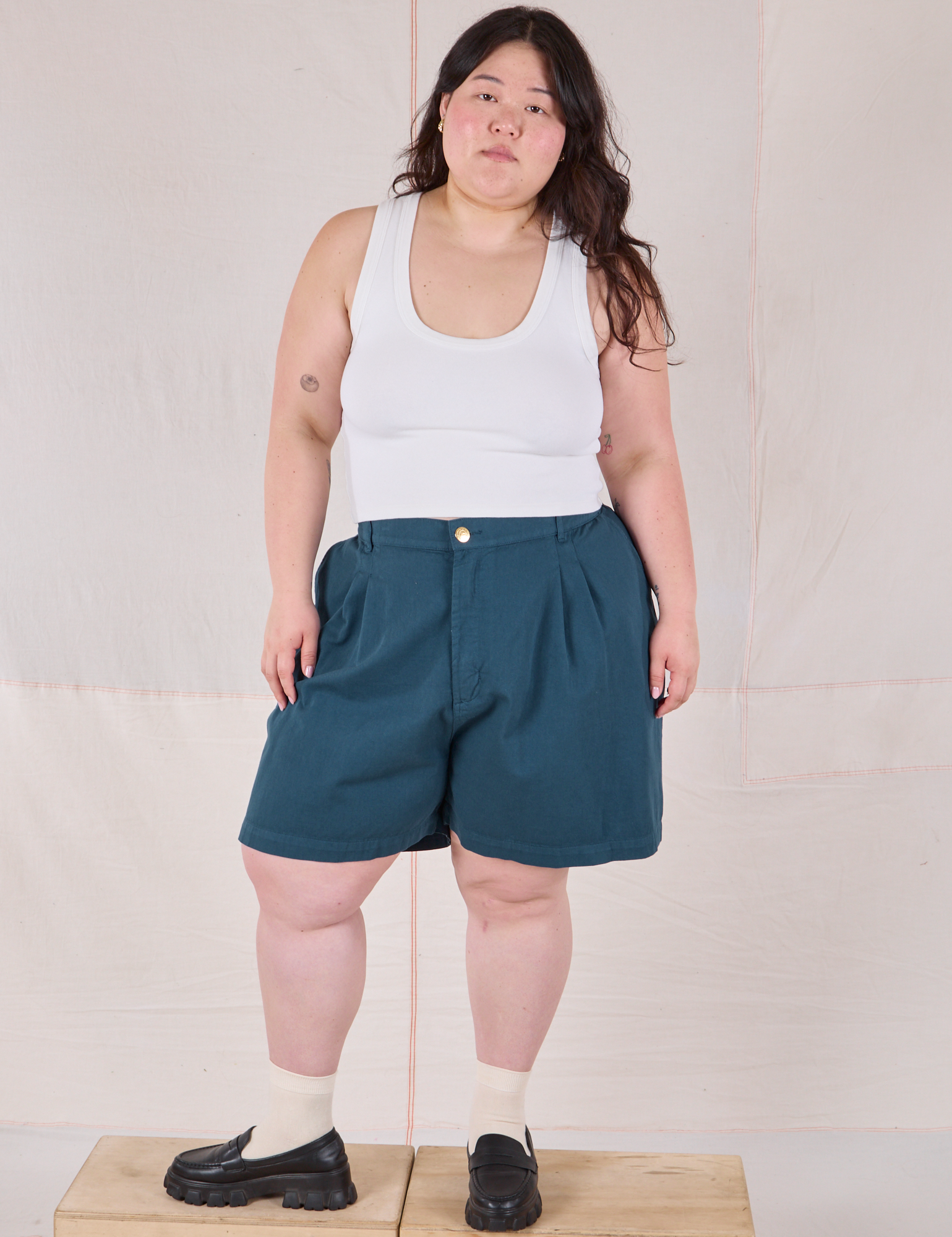 Trouser Shorts - Lagoon