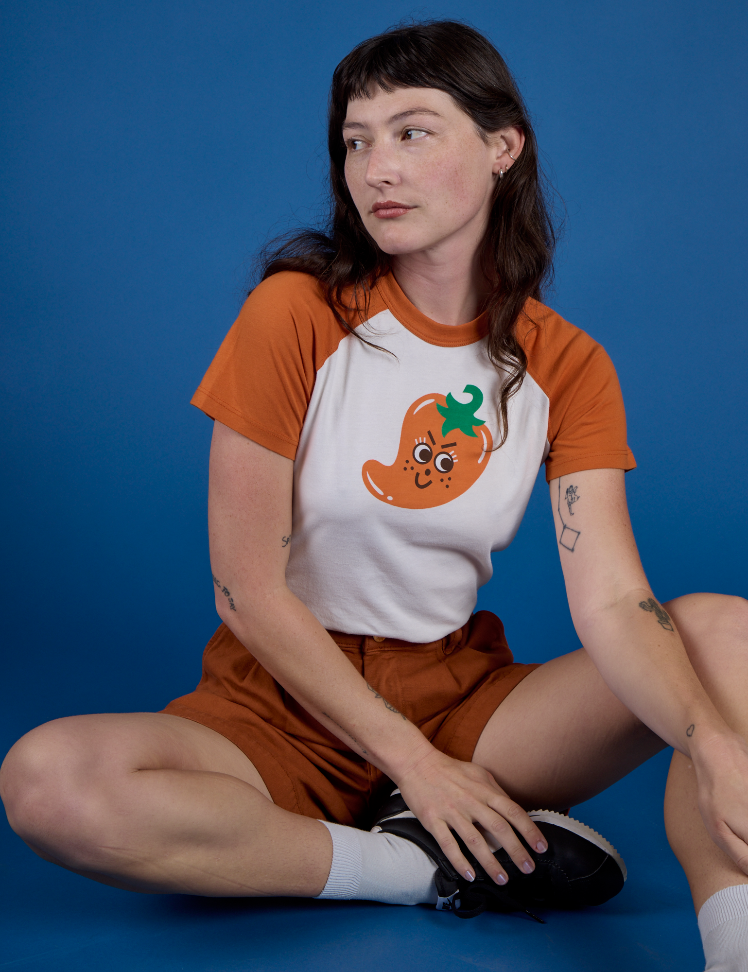 Produce Raglan Tee - Habanero