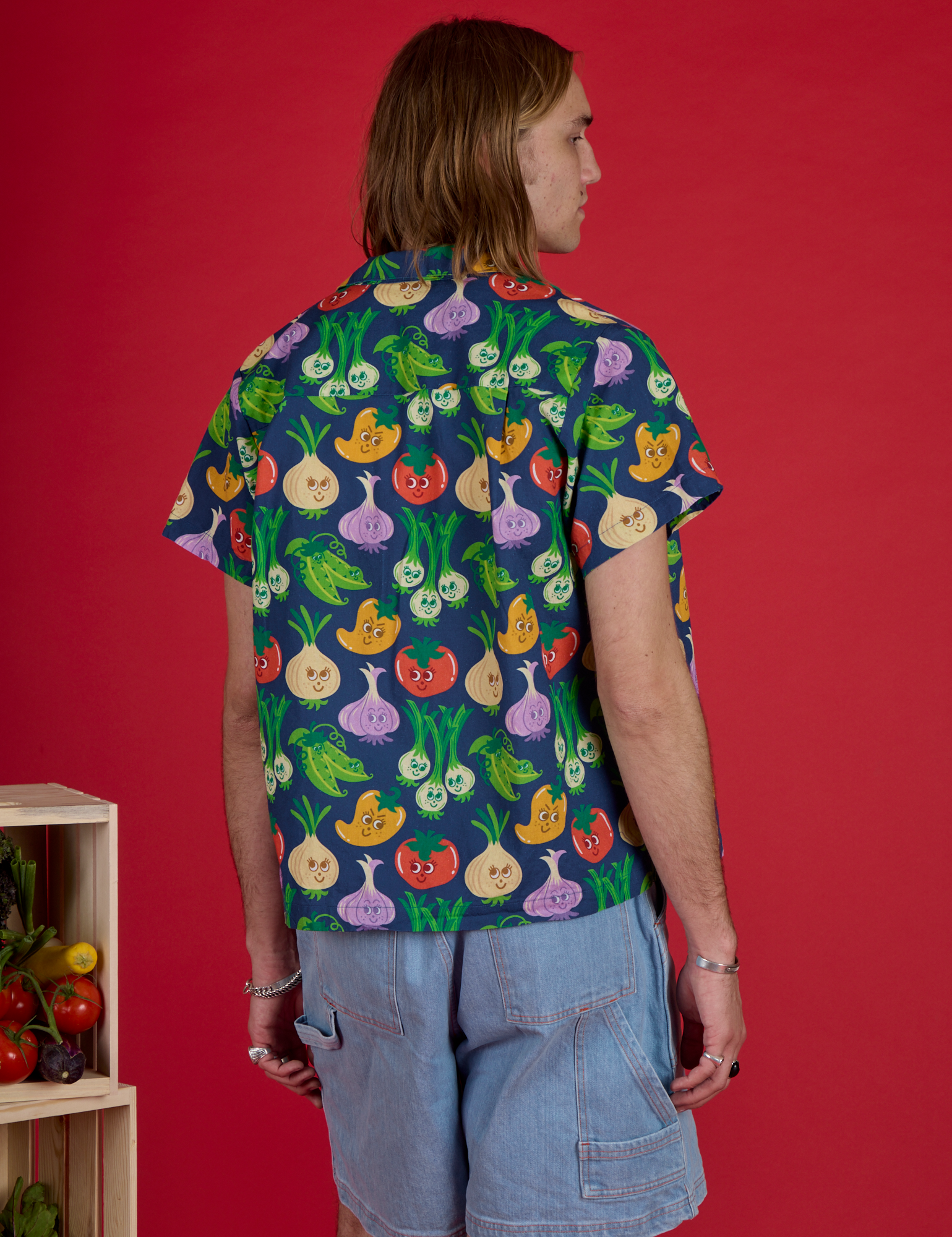 Veggie Village Pantry Button-Up