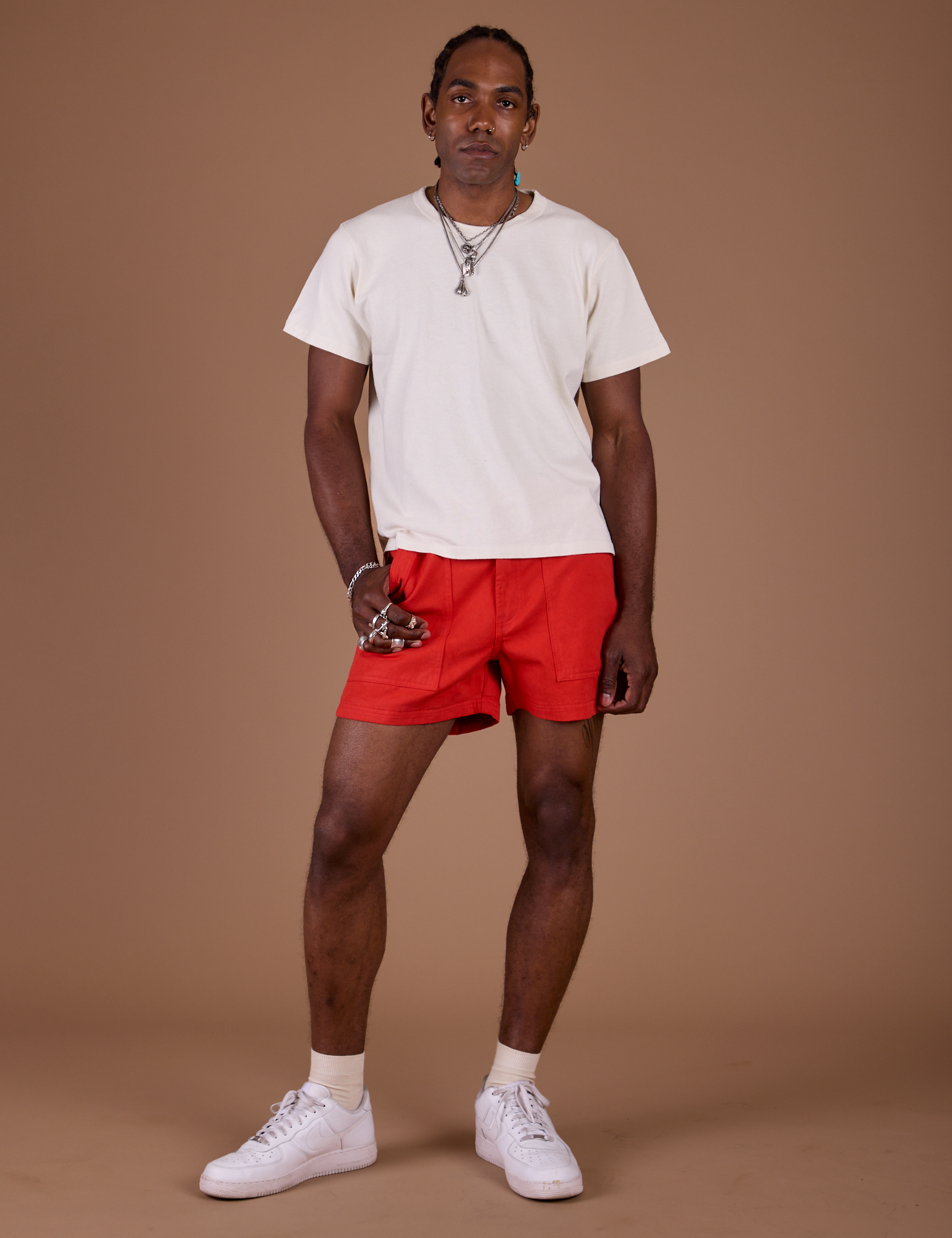 Classic Work Shorts - Mustang Red – BIG BUD PRESS