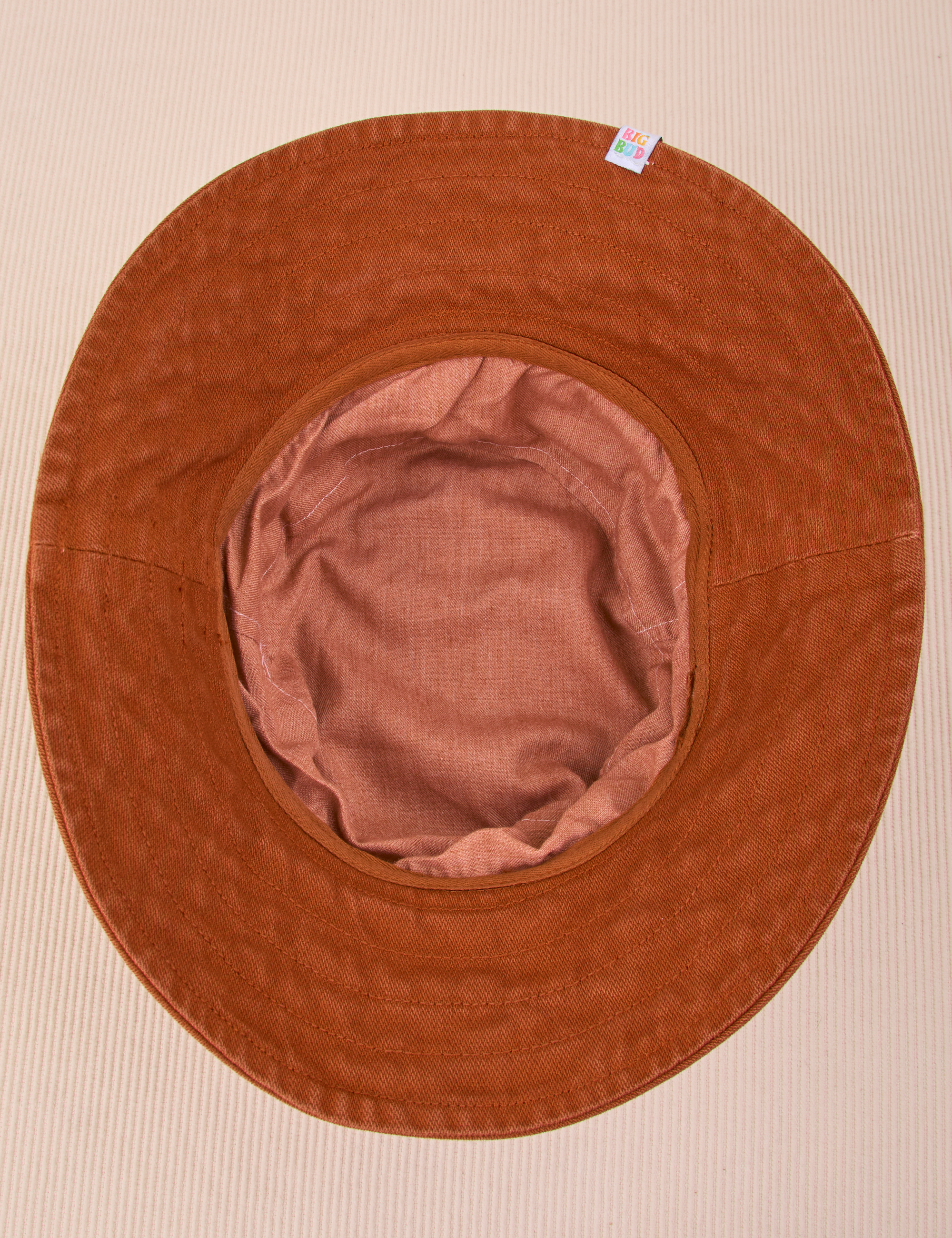 Wide Brim Denim Bucket Hats Mustang Red