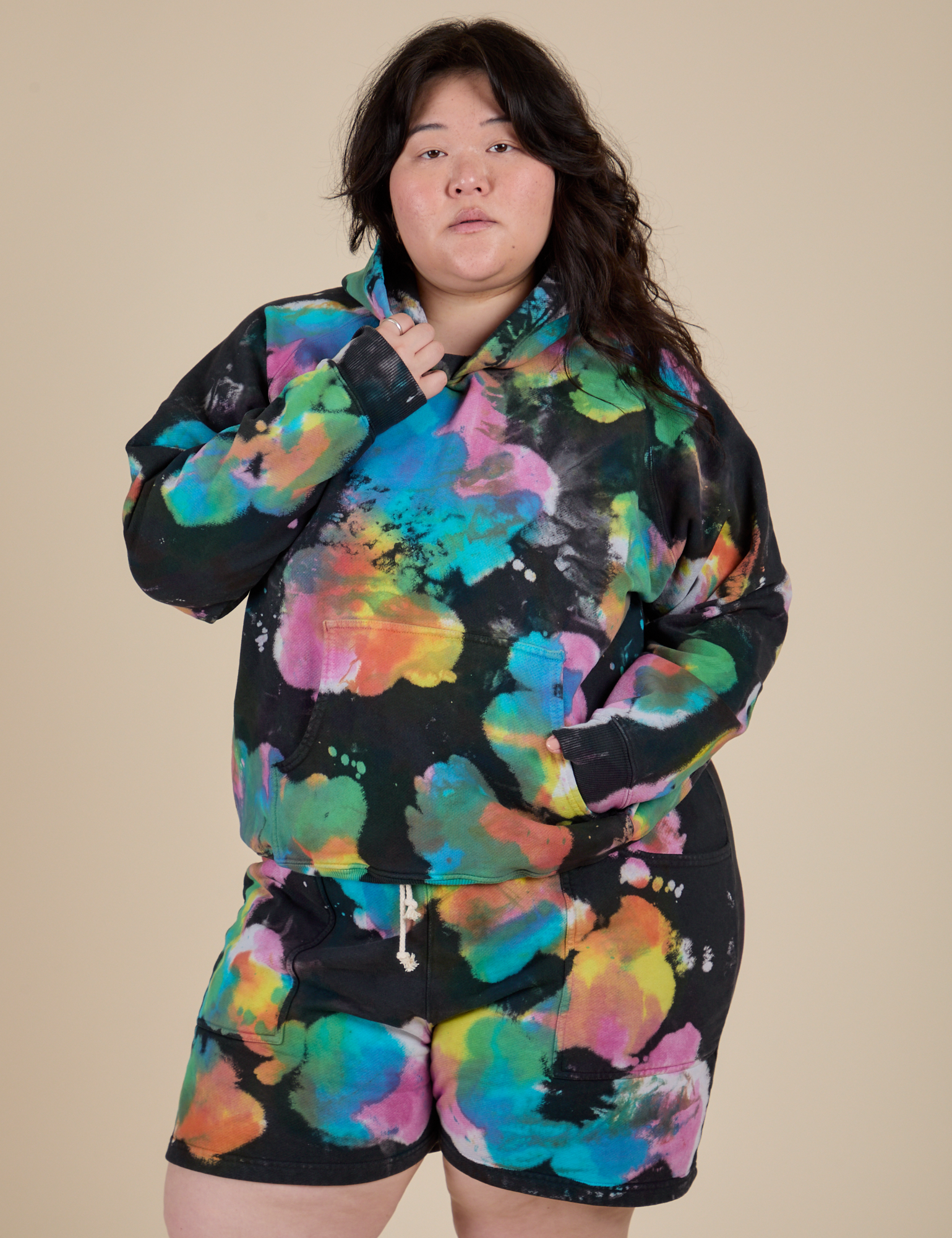 Heavyweight Oversized Hoodie - Rainbow Magic Waters