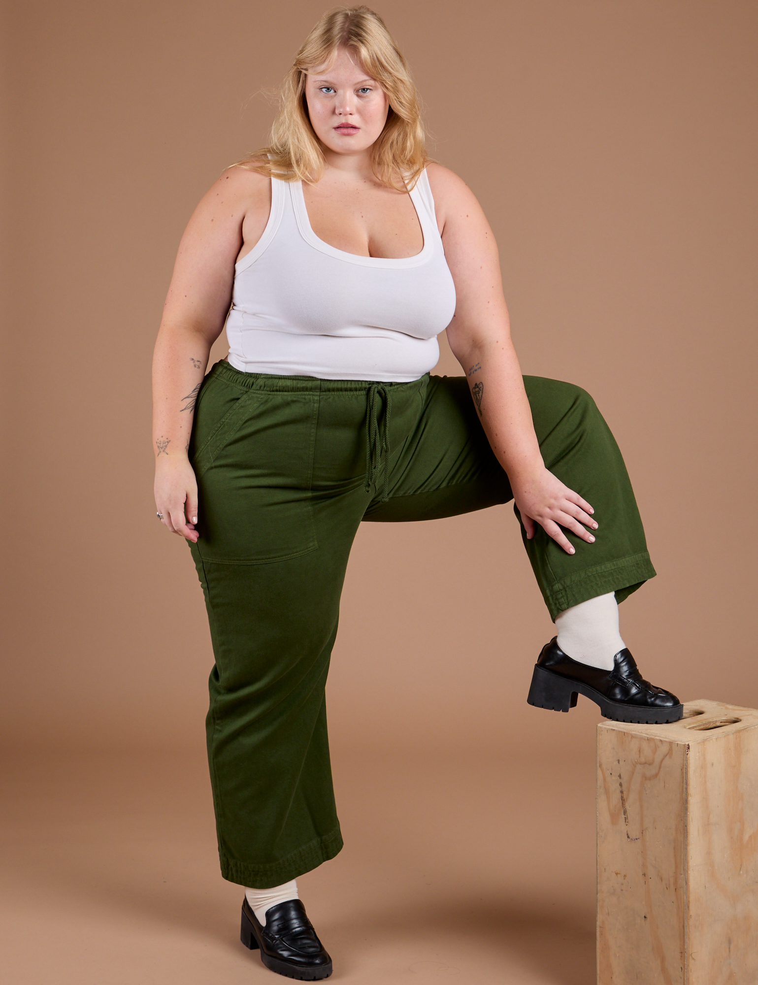 Organic Action Pants - Evergreen