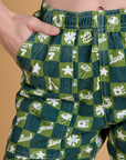 Printed Action Pants - Lucky (Green)