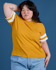 Painted Burly Tee - Mustard Yellow