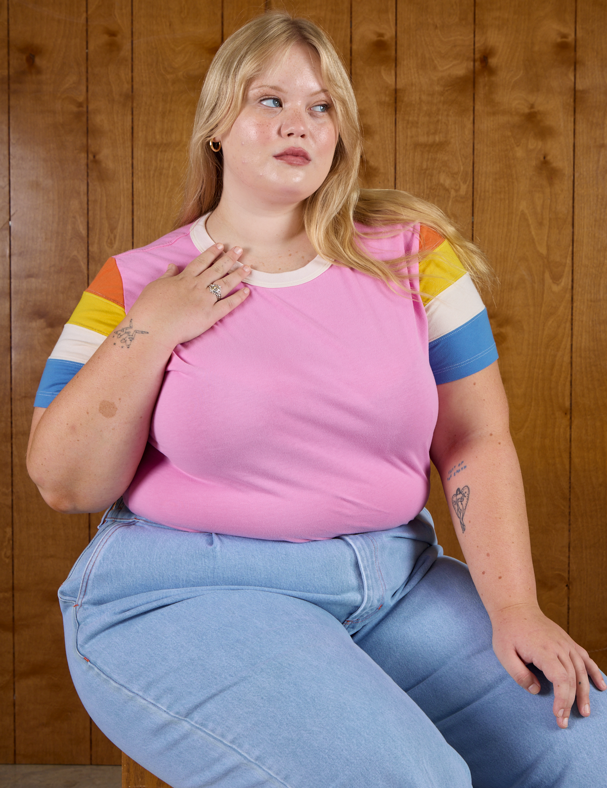 Calypso Tee - Bubblegum Multi