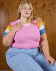 Calypso Tee - Bubblegum Multi