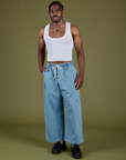 TRY-A-STYLE - Denim Drop Pocket Pants - Light Wash *FINAL SALE*