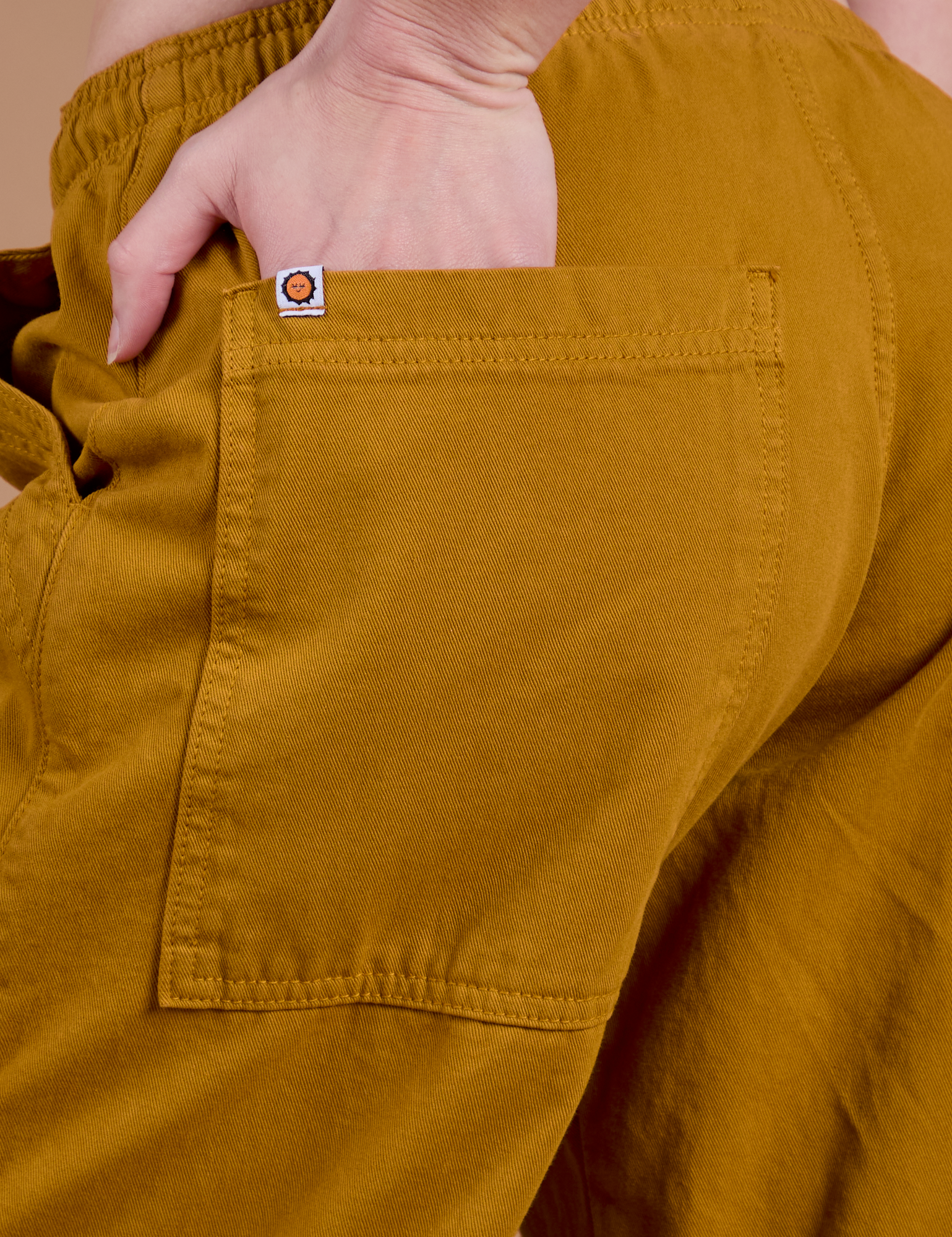 Drop Pocket Cargo Pants - Spicy Mustard