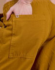 Drop Pocket Cargo Pants - Spicy Mustard