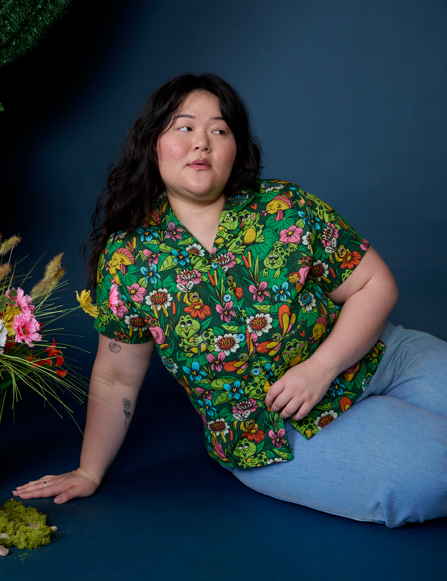 Pond Party Pantry Button-Up