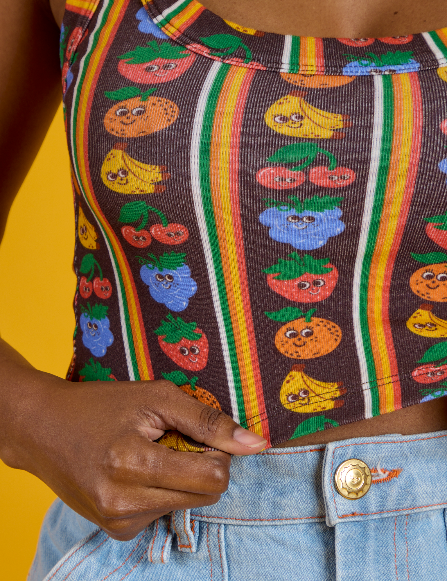 Cropped Tank - Fruit Fantasy
