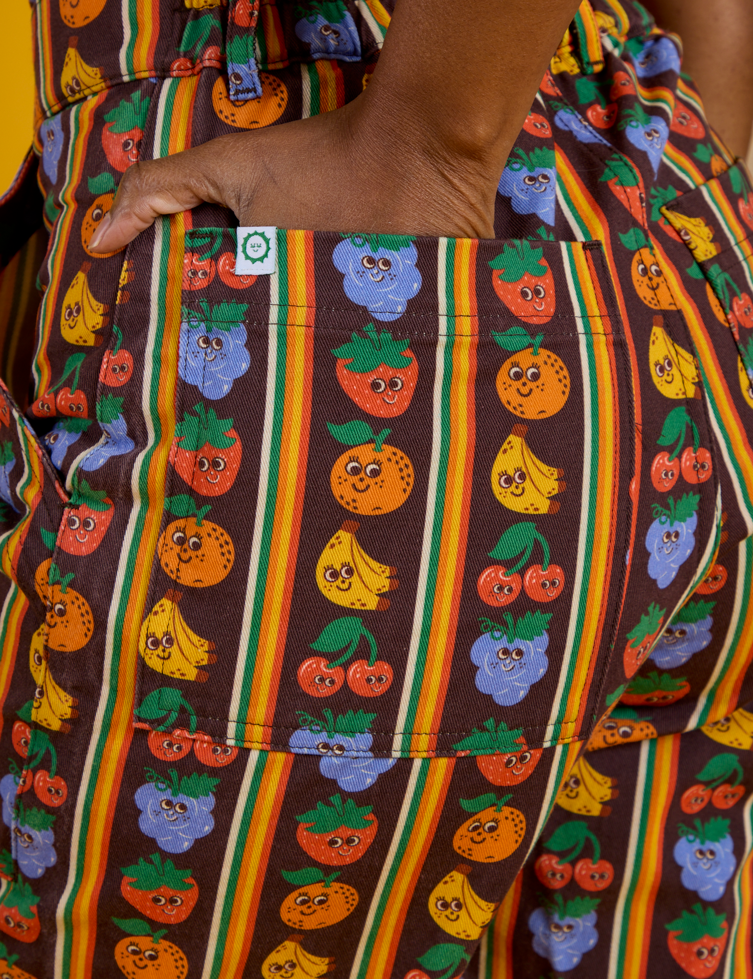 Short Sleeve Jumpsuit - Fruit Fantasy