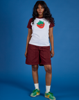 Produce Raglan Tee - Strawberry