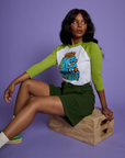 *PRE-ORDER* Halloween Raglan Tee - Skeleton