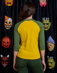 Raglan Tee in Creature back view on Alex