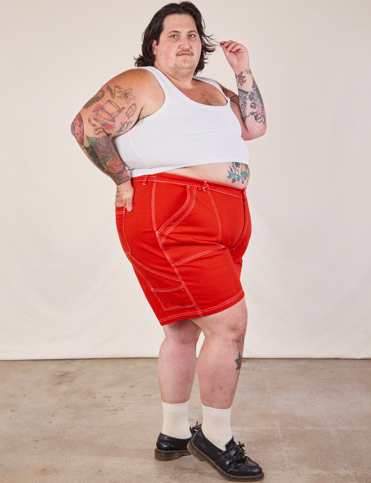 Carpenter Shorts - Mustang Red *FINAL SALE* – BIG BUD PRESS