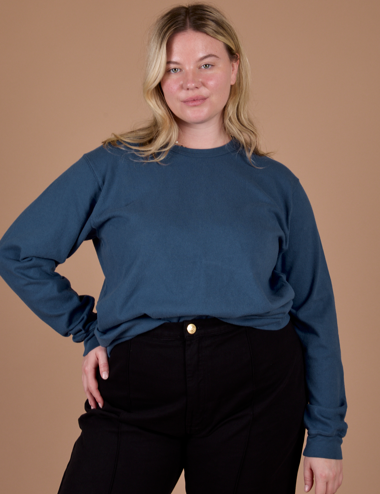 Long Sleeve Burly Tee - French Blue – BIG BUD PRESS Long Sleeve Burly Tee - French Blue – BIG BUD PRESS
