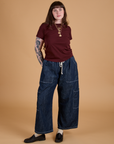 The Organic Vintage Tee - Red Wine