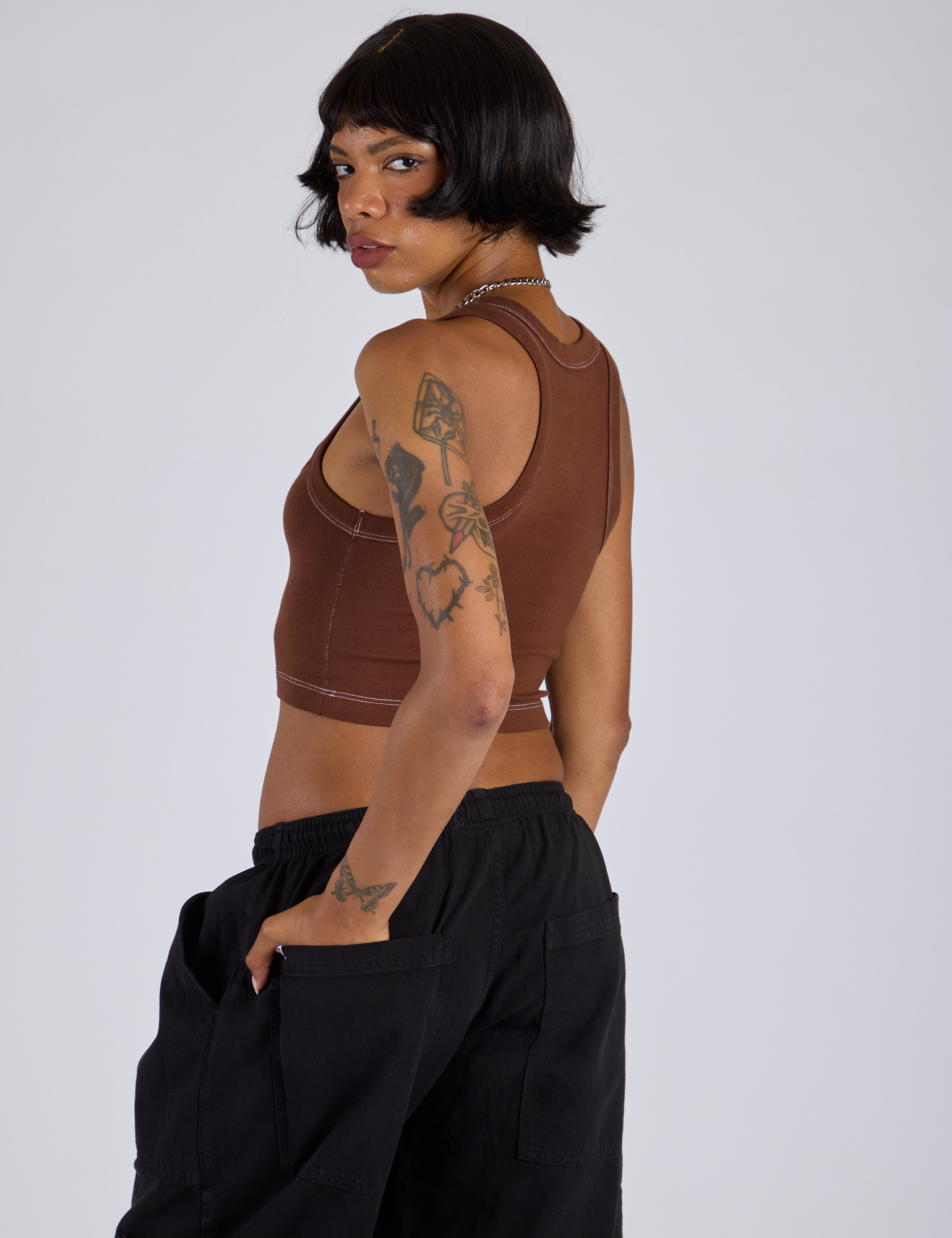Porthole Tank - Fudgesicle Brown