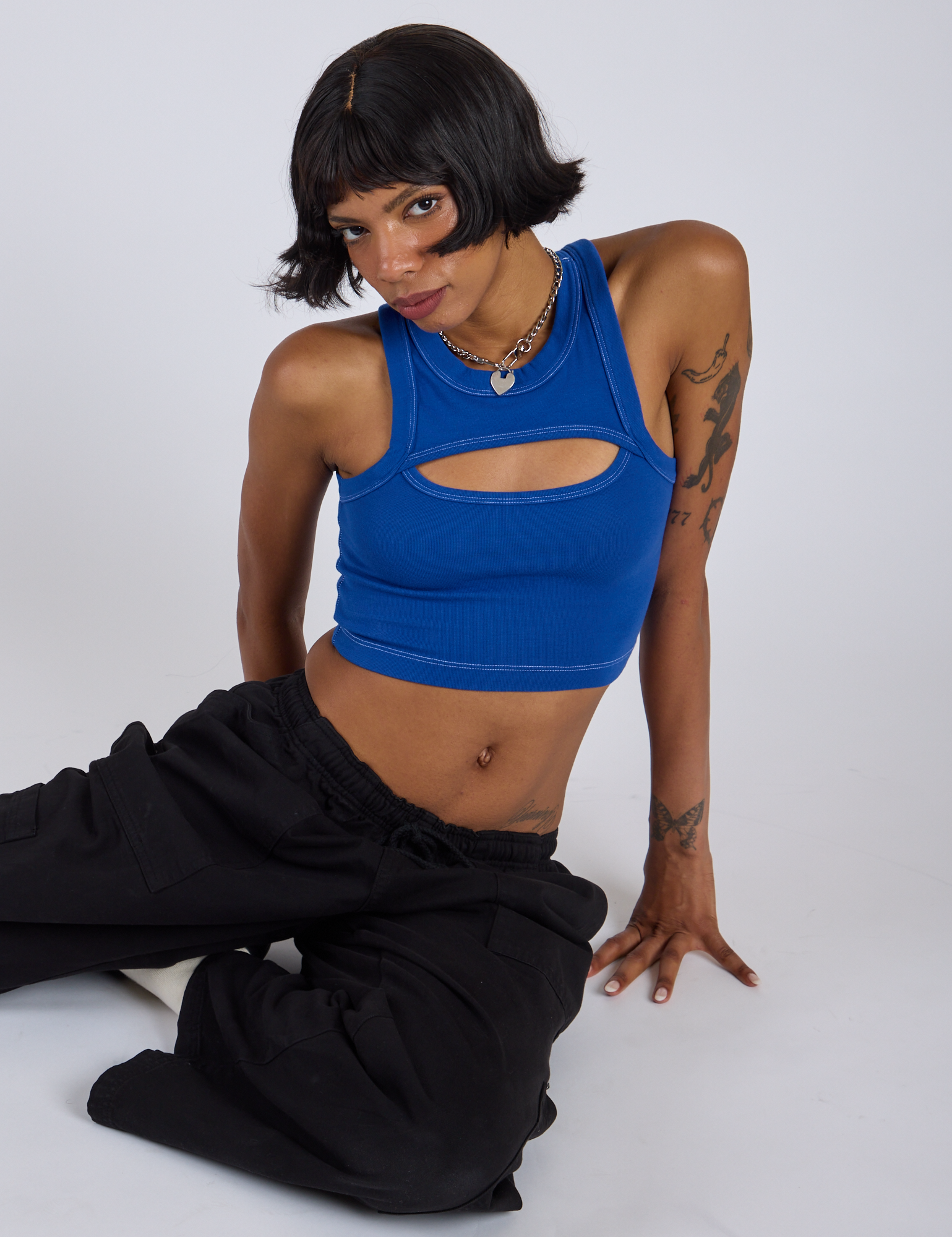 Porthole Tank - Royal Blue